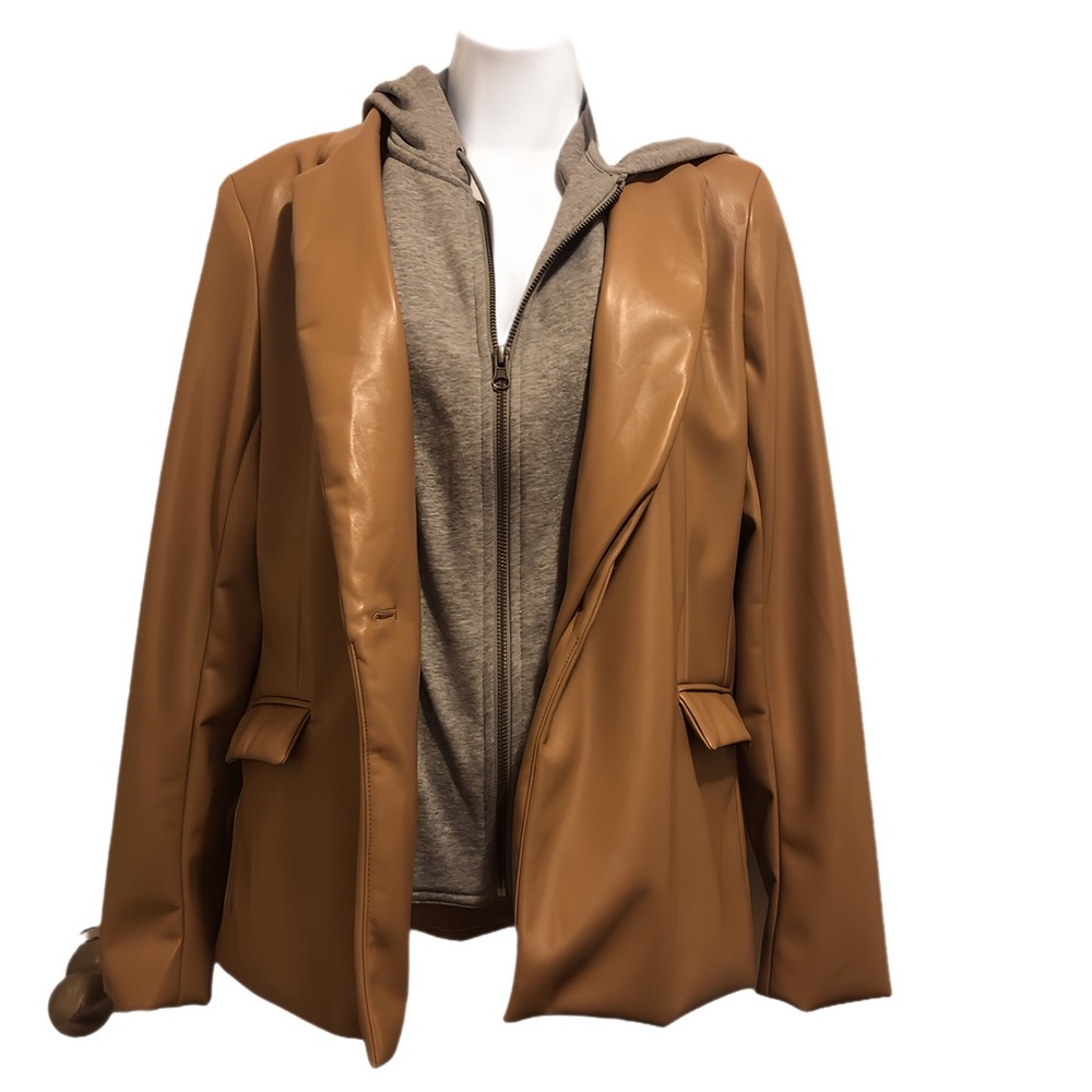🐈‍⬛Med Rachel Zoe PU Blazer